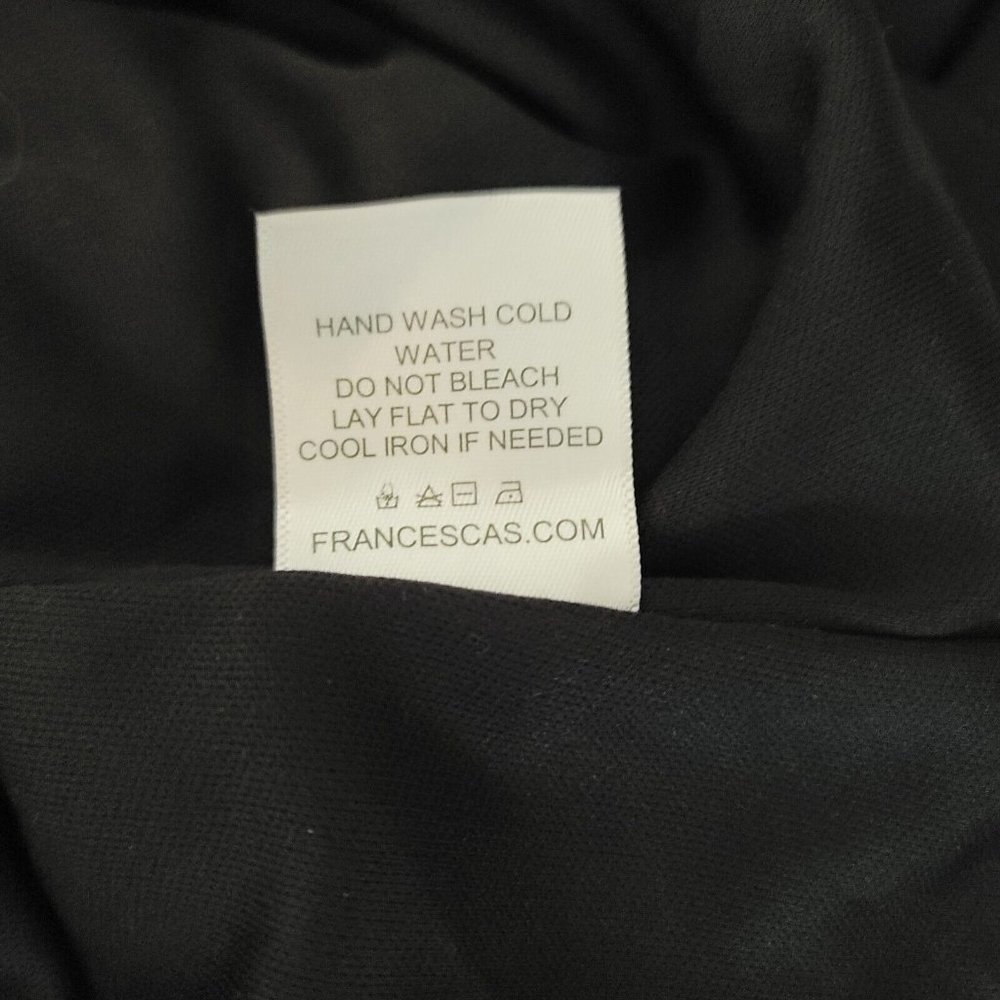 Blue Rain Womens Size XS Swiss Dot Babydoll Tiered Dress Black Dark Academia Top - Picture 11 of 11